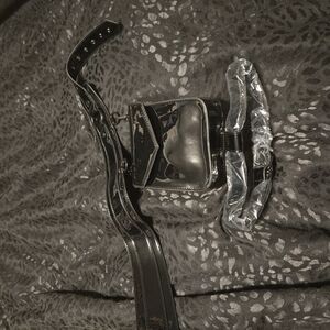 Black Leather Waist Bag